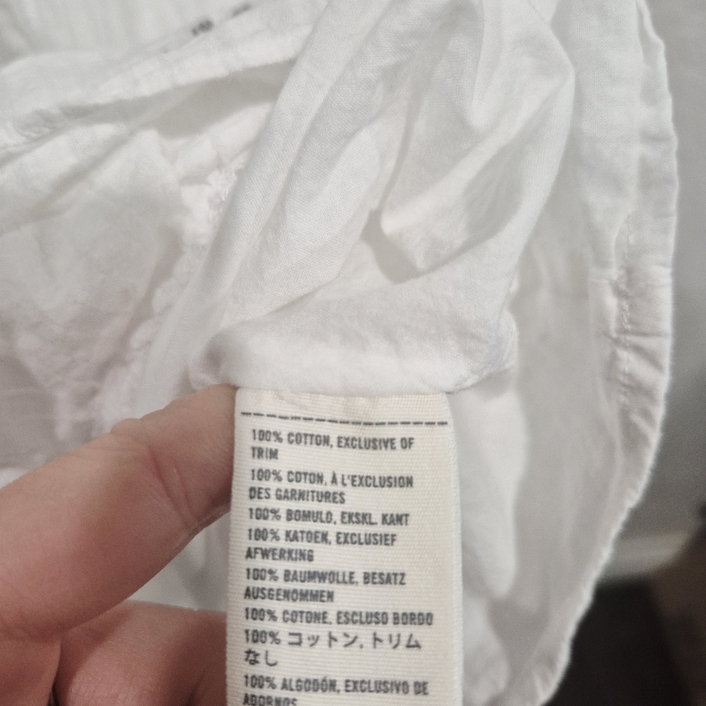 Abercrombie & Fitch White Sleeveless Tiered Dress - Picture 7 of 7
